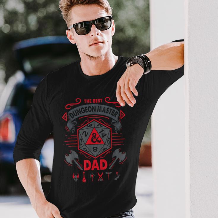 Dungeons & Dragons The Best Dungeon Master Dad Die Logo Langarmshirts Geschenke für Ihn