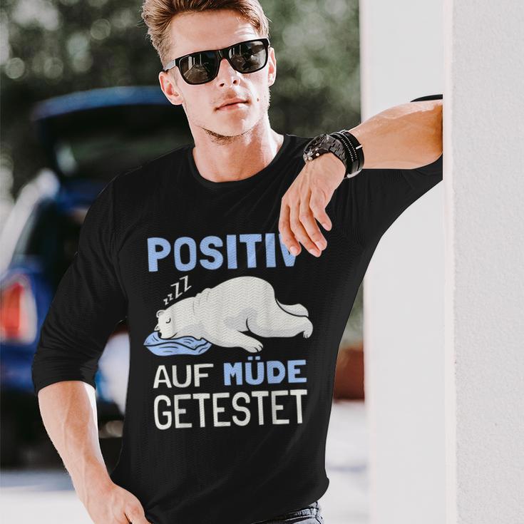 Eisbär Auf Positiv Müde Tested Sleep S Langarmshirts Geschenke für Ihn