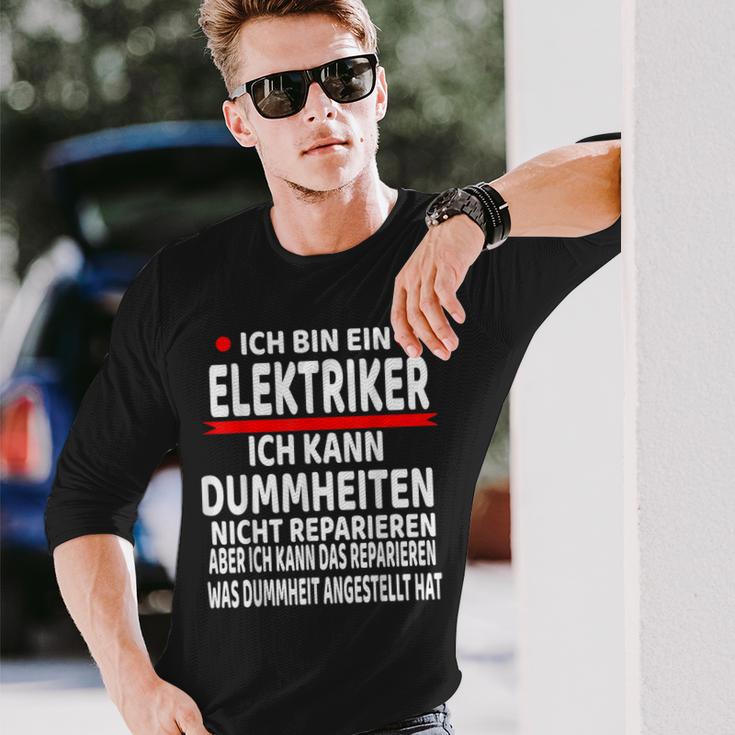 Electrician Humour Saying Electrician Langarmshirts Geschenke für Ihn