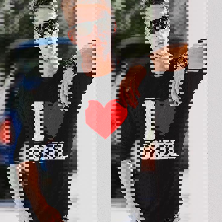 Me Encanta El Oxel Nombre Camiseta de manga larga Regalos para él