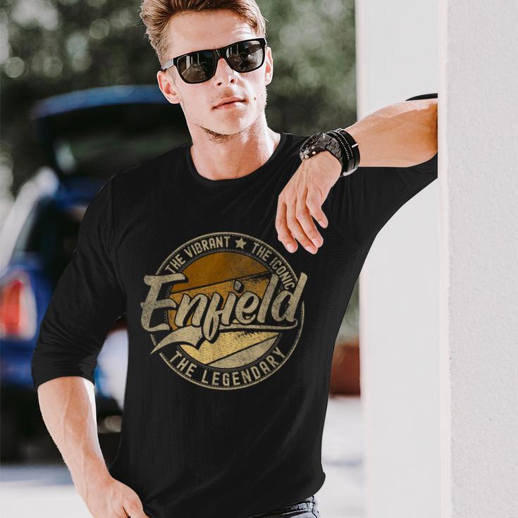 Enfield Ct Connecticutintage Distressed Langarmshirts Geschenke für Ihn