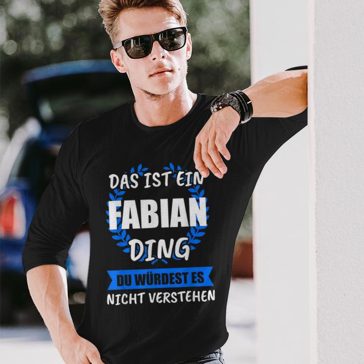 Fabian Name First Name Langarmshirts Geschenke für Ihn