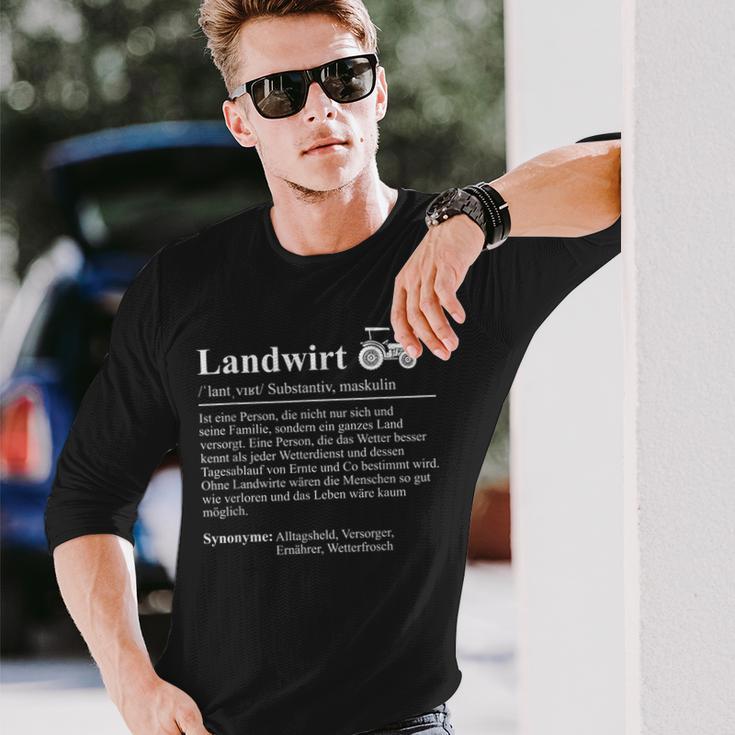 Farmer Meaning Saying Bauer Langarmshirts Geschenke für Ihn