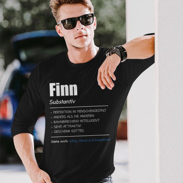 Finn Name First Name Langarmshirts Geschenke für Ihn