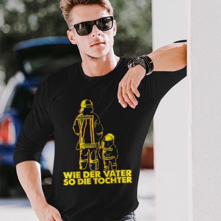 Firefighter Boys' Like Der Fater So Die Dochter Langarmshirts Geschenke für Ihn