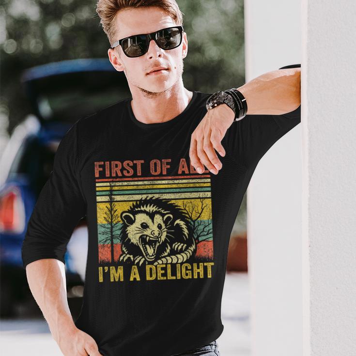 First Of All I'm A Delight Langarmshirts Geschenke für Ihn