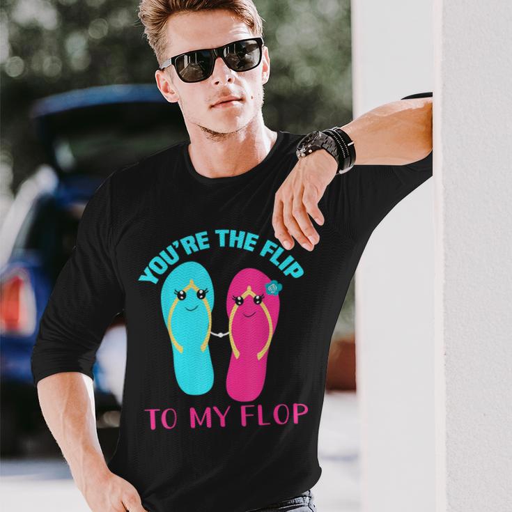 You Are The Flip To My Flop Langarmshirts Geschenke für Ihn