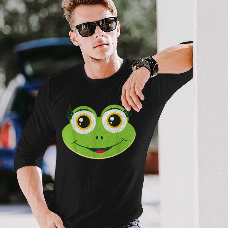 Frog Face Costume For Carnival And Fancy Dress Langarmshirts Geschenke für Ihn