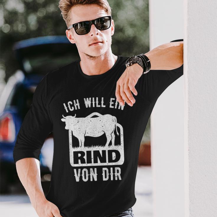 Agriculture Saying I Will A Rindon Dir Fun Langarmshirts Geschenke für Ihn