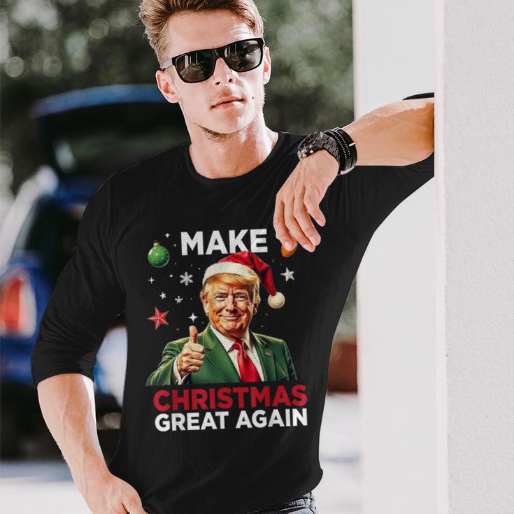 Christmas Pyjamas Make Christmas Great Again Langarmshirts Geschenke für Ihn