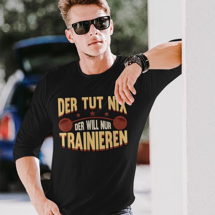 Der Tut Nix Training Saying Strength Sports Muscle Langarmshirts Geschenke für Ihn