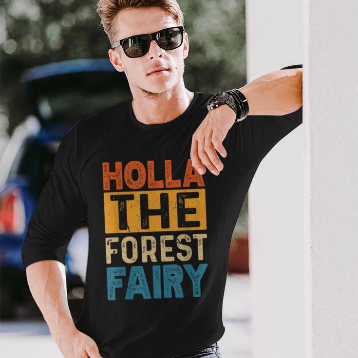 Holla The Forest Fairy Denglish Langarmshirts Geschenke für Ihn