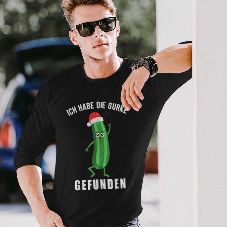 Ich Habe Die Gurke Finden Weihnachtsgurken Sieger Langarmshirts Geschenke für Ihn