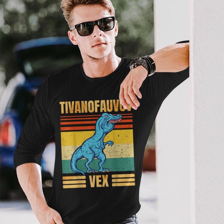 T-Rex Tyrannosaurus Tivanofauvuvex Meme Langarmshirts Geschenke für Ihn