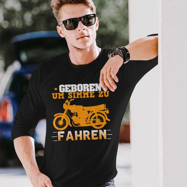 'Geboren Um S-51 Zu Fahren' Simson S51 Oldtimer Langarmshirts Geschenke für Ihn