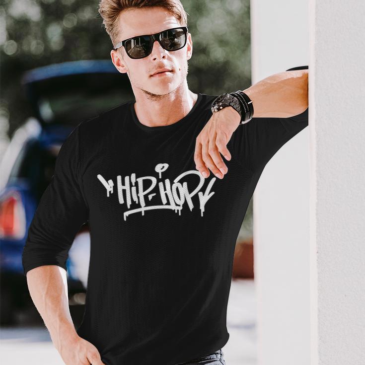 Grafitti Hip Hop2 Fashion Classic Langarmshirts Geschenke für Ihn