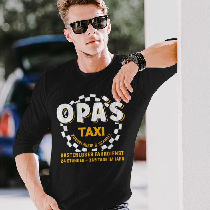 Grandpa's Taxi Chauffeur Auto Fahrbring Und Bringen Langarmshirts Geschenke für Ihn