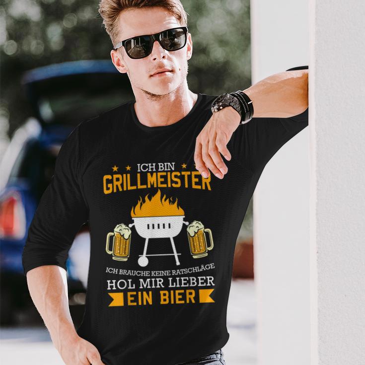 Grillmeister Hol Mir Ein Bier Grillmeister Hol Langarmshirts Geschenke für Ihn