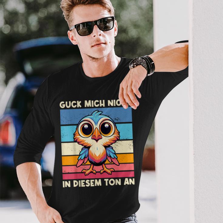 Guck Mich Nicht In Diesem Ton An Lustigerogel Spruch Langarmshirts Geschenke für Ihn