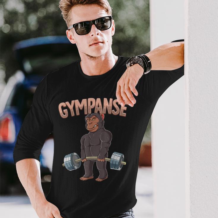 Gympanse Bodybuilding Fitness Gym Langarmshirts Geschenke für Ihn