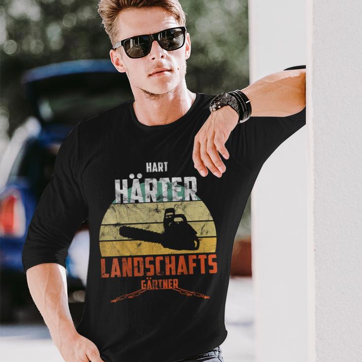 Hard Hardener Landscaper Chainsawintage Langarmshirts Geschenke für Ihn