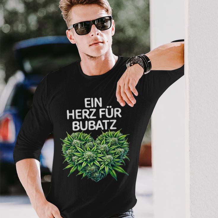 A Heart For Bubatz Bubatz Saying With Heart Bubatz Langarmshirts Geschenke für Ihn