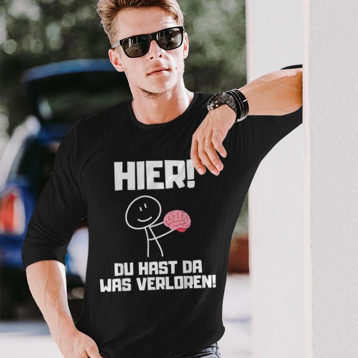 Hier Du Hast Da Waserloren Langarmshirts Geschenke für Ihn