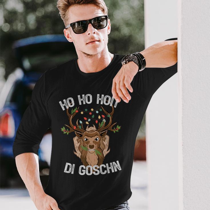 Ho Ho Hoit Di Goschn Weihnachten Ugly Christmas Langarmshirts Geschenke für Ihn