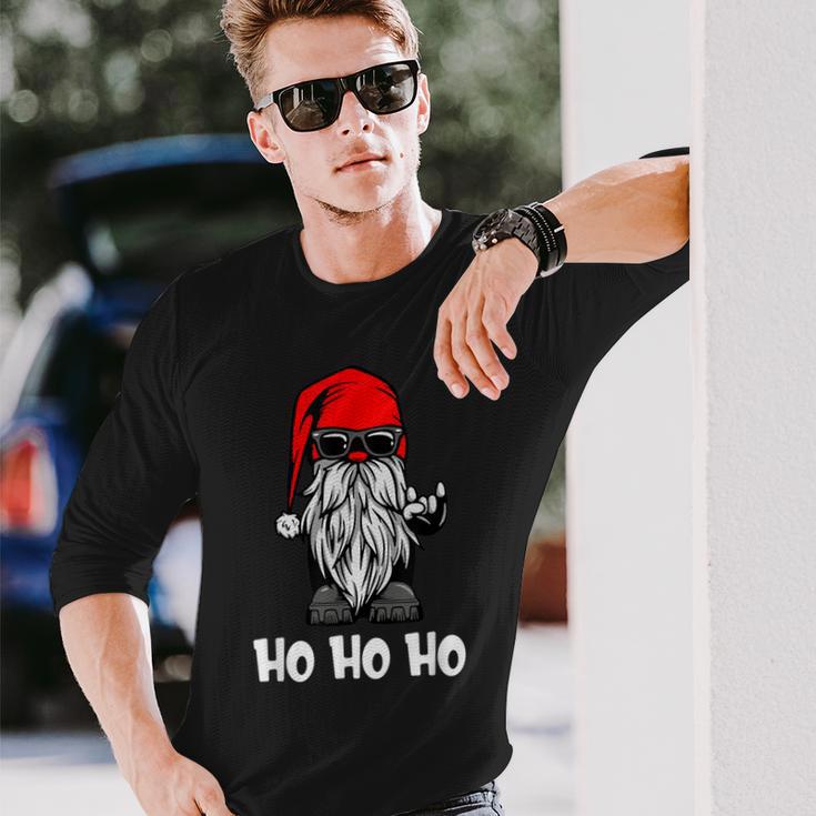 Ho Ho Ho Xmas Christmas Cool Santa Costume Langarmshirts Geschenke für Ihn