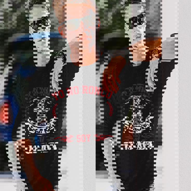 Hombre Motero Biker Regalos Motoristas Sueño Con Motos Camiseta de manga larga Regalos para él