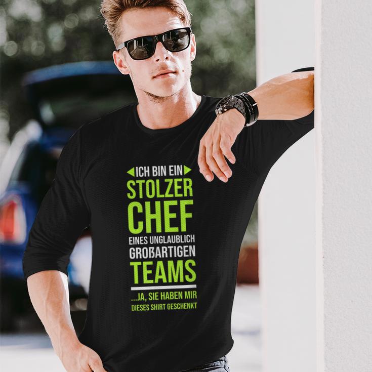 Ich Bin Stolzer Chef Boss Chef Langarmshirts Geschenke für Ihn