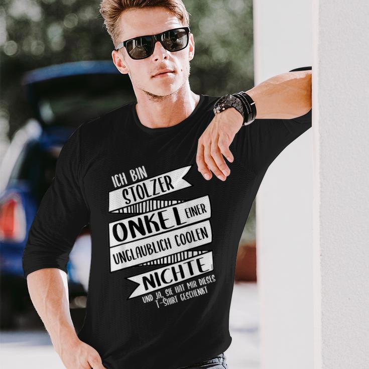 Ich Bin Stolzer Onkel Einer Coole Niche Langarmshirts Geschenke für Ihn