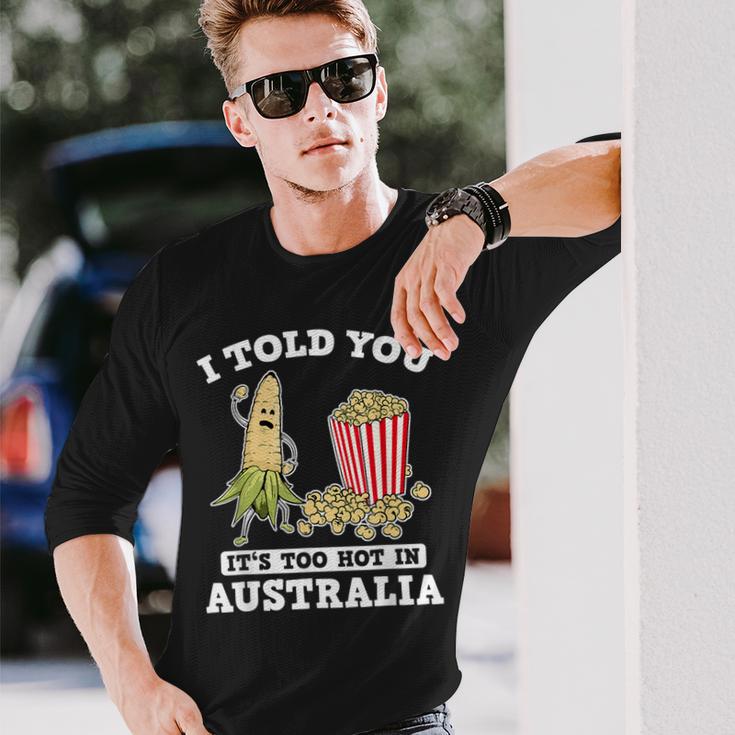 Ich Habe Dir Gesagt Ein Roadtrip Durch Australien Souvenir Popcorn Witz Reisen Langarmshirts Geschenke für Ihn