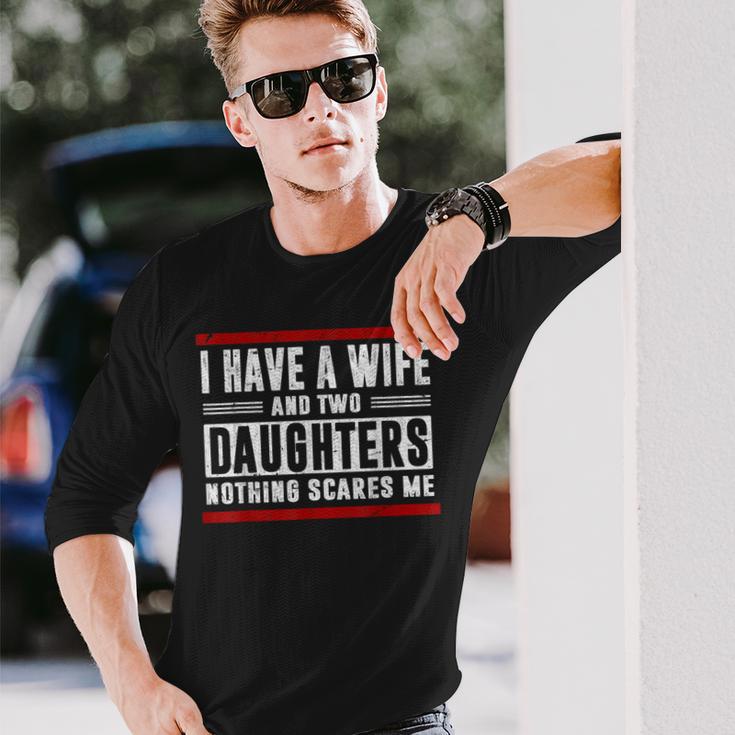 Ich Habe Eine Frau Und Zwei Töchterter Ich Habe Eine Frau Und Zwei Töchter S Langarmshirts Geschenke für Ihn