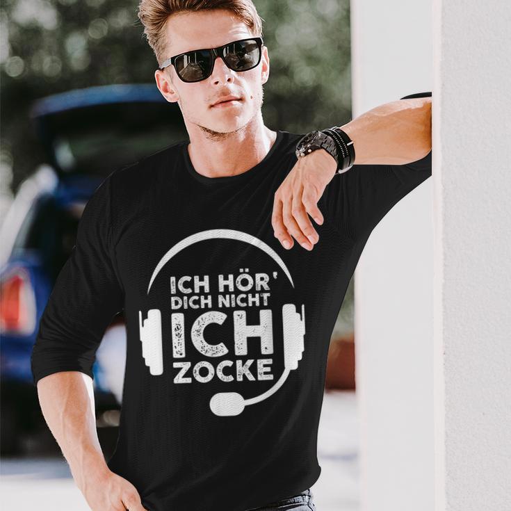 Ich Hördich Nicht Ich Zocke Gamer Joke Slogan Nerd Langarmshirts Geschenke für Ihn