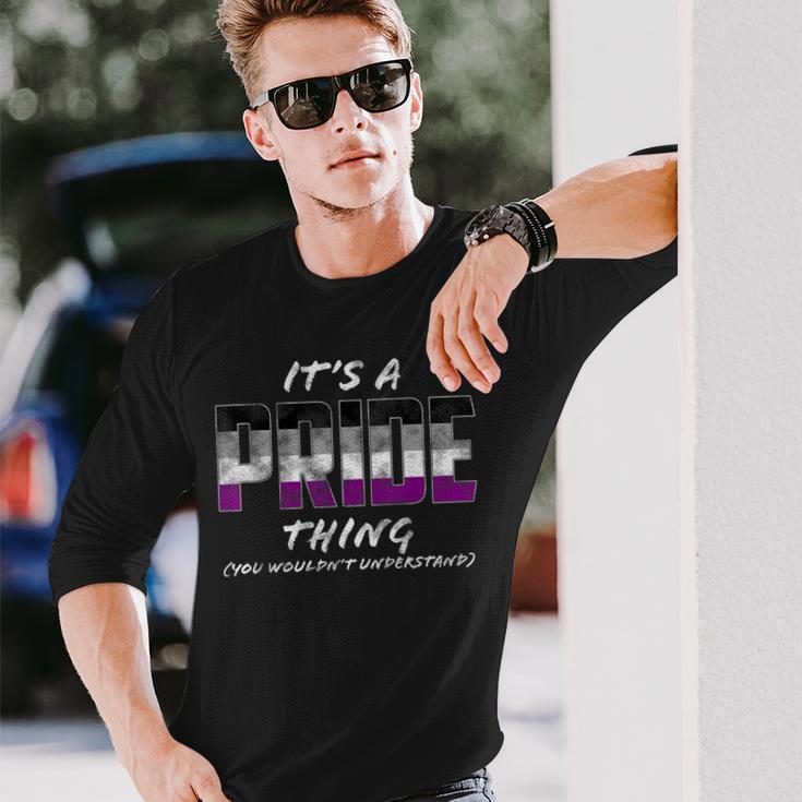 It's A Pride Thing Asexual Pride Flag Langarmshirts Geschenke für Ihn