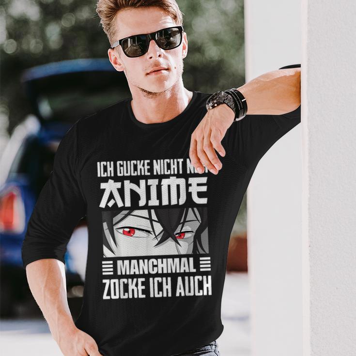 Japan Anime Manga Ich Gucke Nicht Nur Anime Zocke Ich Auch Langarmshirts Geschenke für Ihn