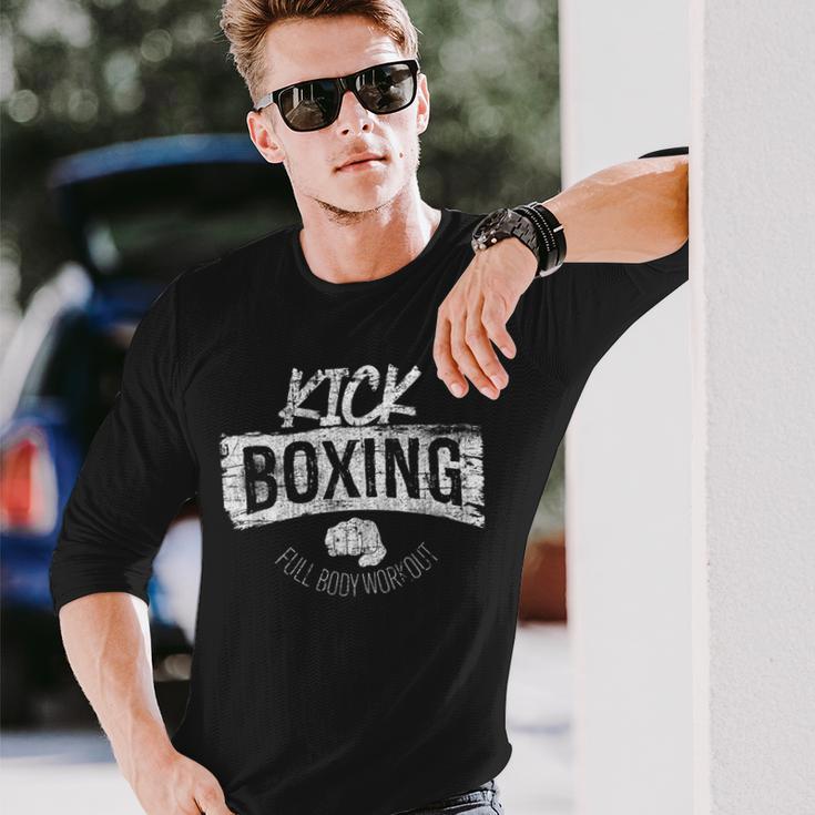 Kickboxing Boxer Kickboxer Kick Boxing Langarmshirts Geschenke für Ihn