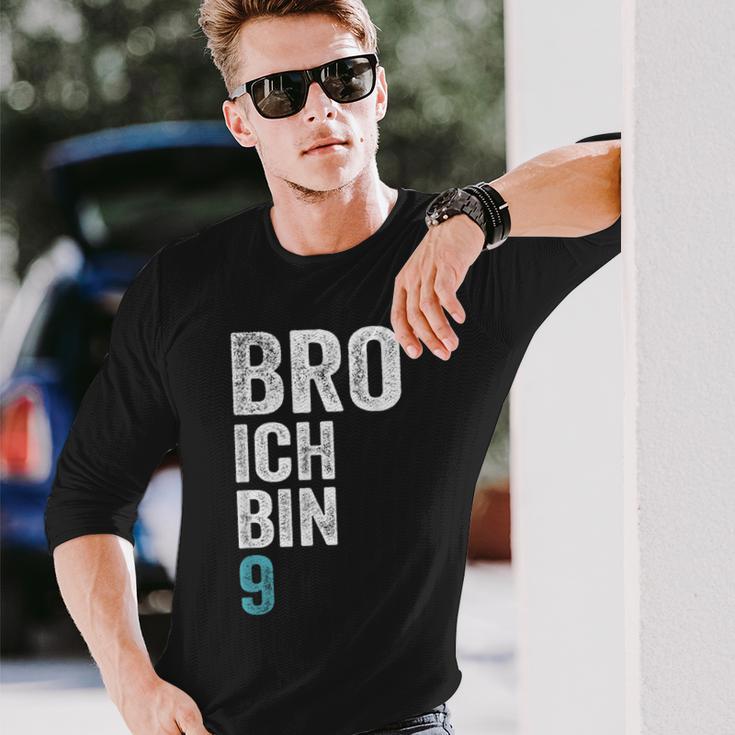 Kinder Bro Ich Bin 9 Jahre Alt Birthday 9Th Birthday Langarmshirts Geschenke für Ihn