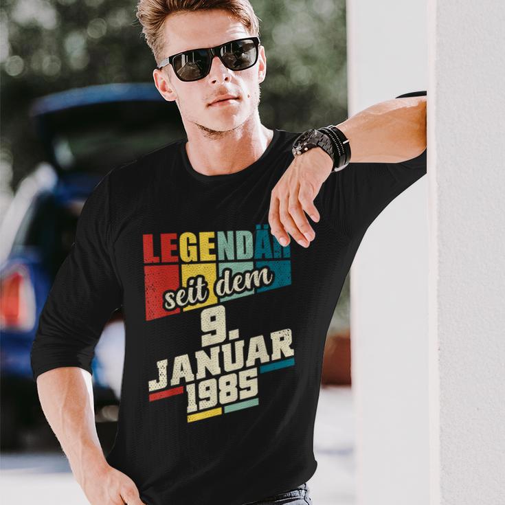 Legendary Since 9Th January 1985 Birthday 911985 Langarmshirts Geschenke für Ihn