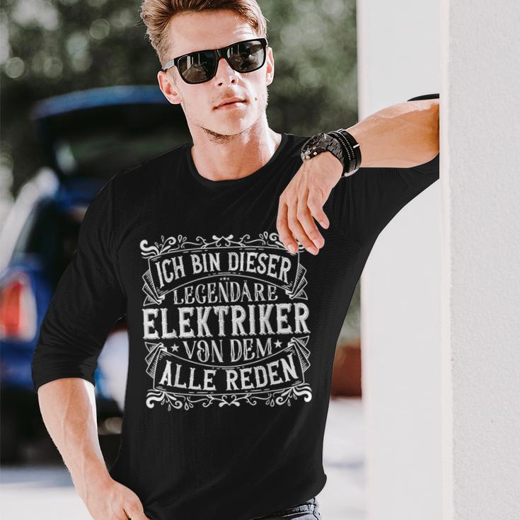 Legendary Electronician Work & Work Electrician Langarmshirts Geschenke für Ihn