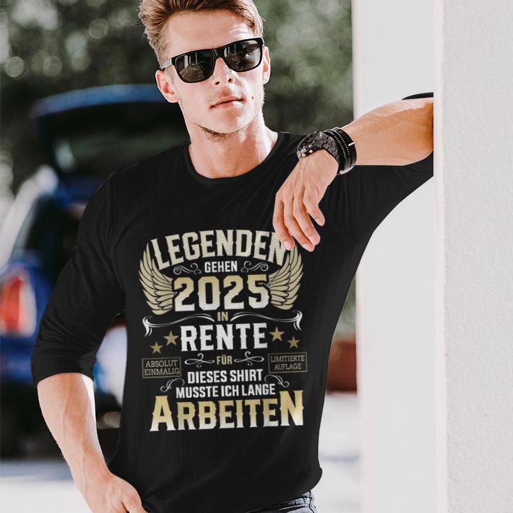 Legends Go Into Retirement 2025 Long Work For Retirees Langarmshirts Geschenke für Ihn