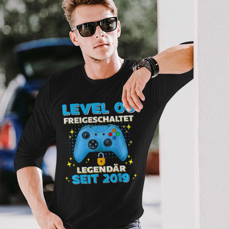 Level 6 Jahre Geburtstags Junge Gamer 2019 Geburtstag Langarmshirts Geschenke für Ihn