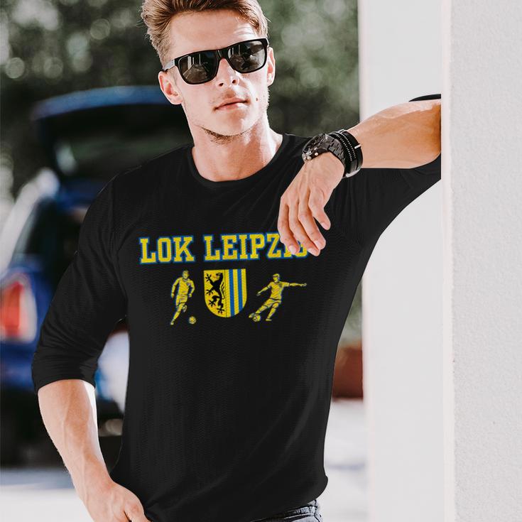 Lok Leipzig Fussball Kickenerein Fan Heimat Sachsen Langarmshirts Geschenke für Ihn