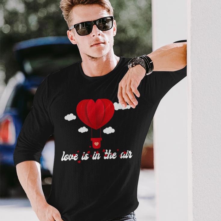 Love Is In The Air StAlentine's Day Langarmshirts Geschenke für Ihn