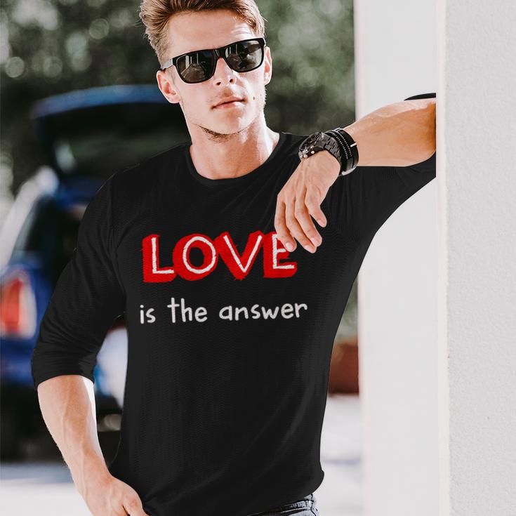 Love Is The Answer Langarmshirts Geschenke für Ihn