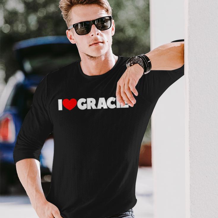 I Love Gracie Langarmshirts Geschenke für Ihn