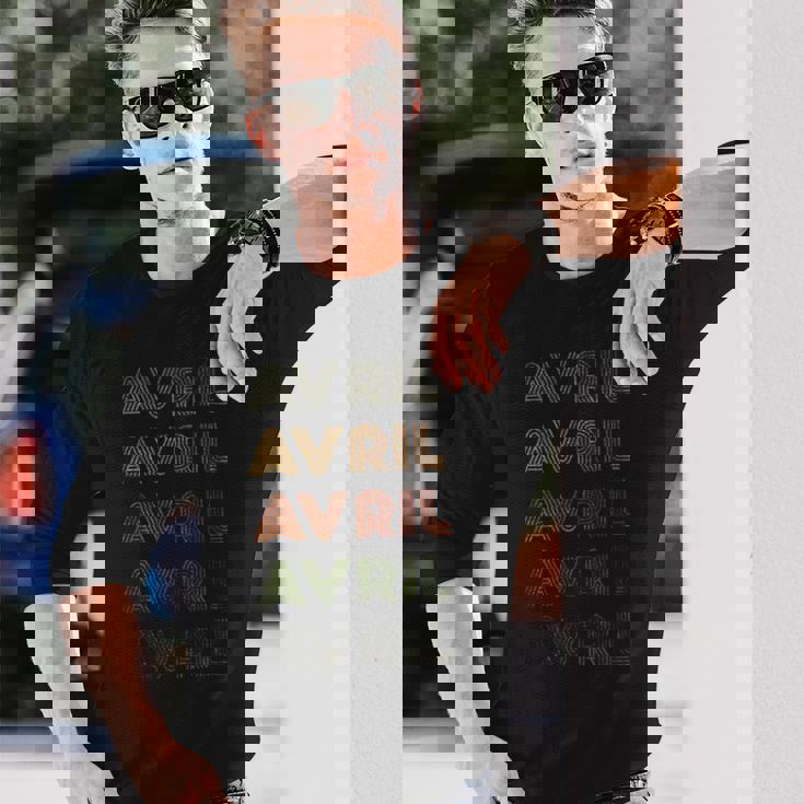 Love Heart Avril GrungeVintage Style Black Avril Long Sleeve T-Shirt Gifts for Him Love Heart Avril GrungeVintage Style Black Avril Long Sleeve T-Shirt Gifts for Him