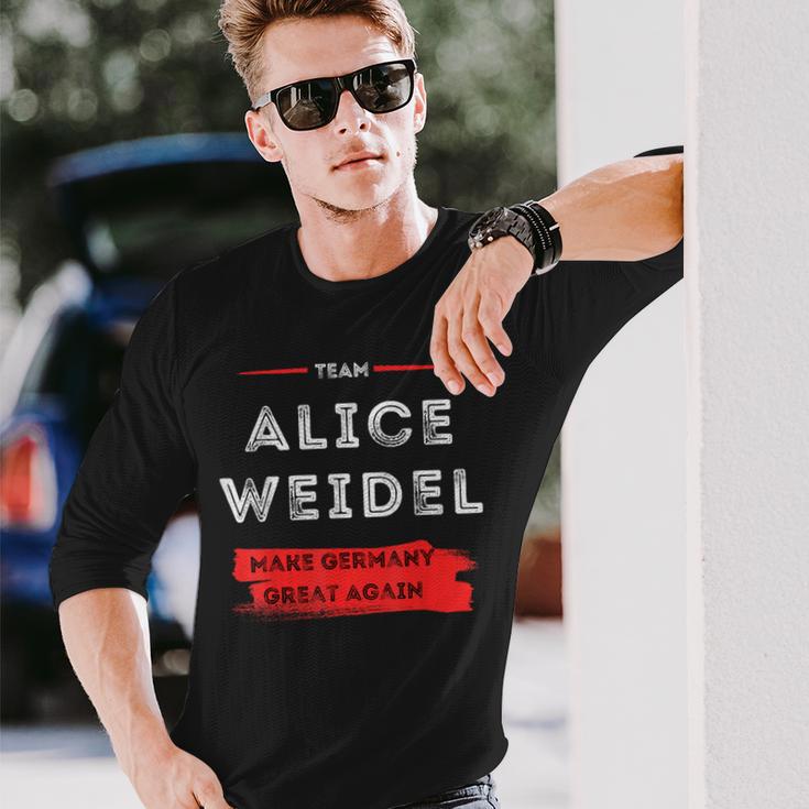 Mach Deutschland Wieder Großartig Team Alice Weidel Langarmshirts Geschenke für Ihn