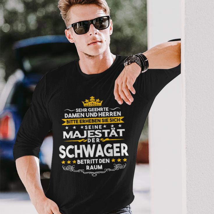 His Majesty Der Schwager Entry Den Raum Langarmshirts Geschenke für Ihn